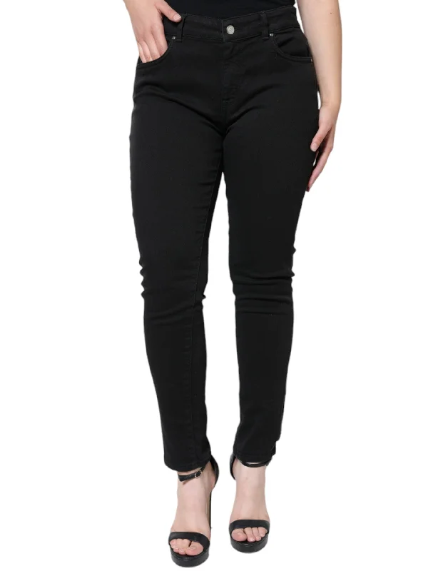 Dolce & Gabbana  Cotton Stretch Skinny blue Women's Jeans Classic Button Fly Jeans