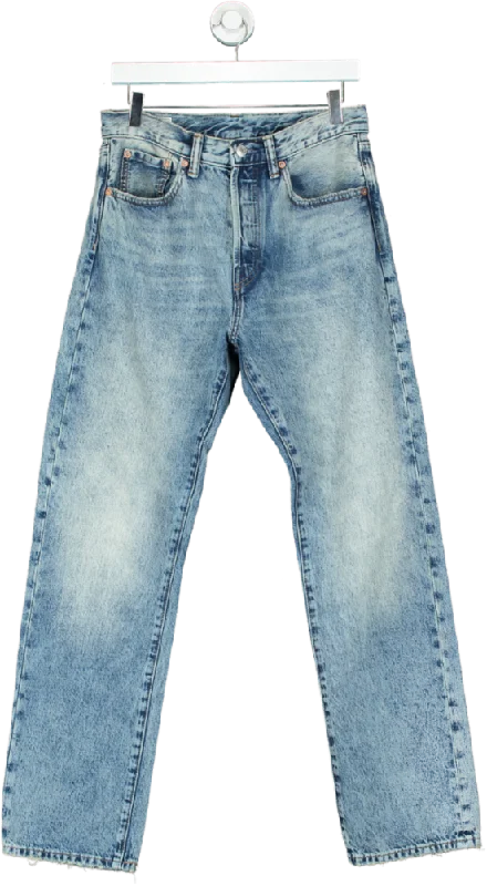 GAP Blue '90s Original Straight Jeans W30 L32 Stylish High-Waisted Denim