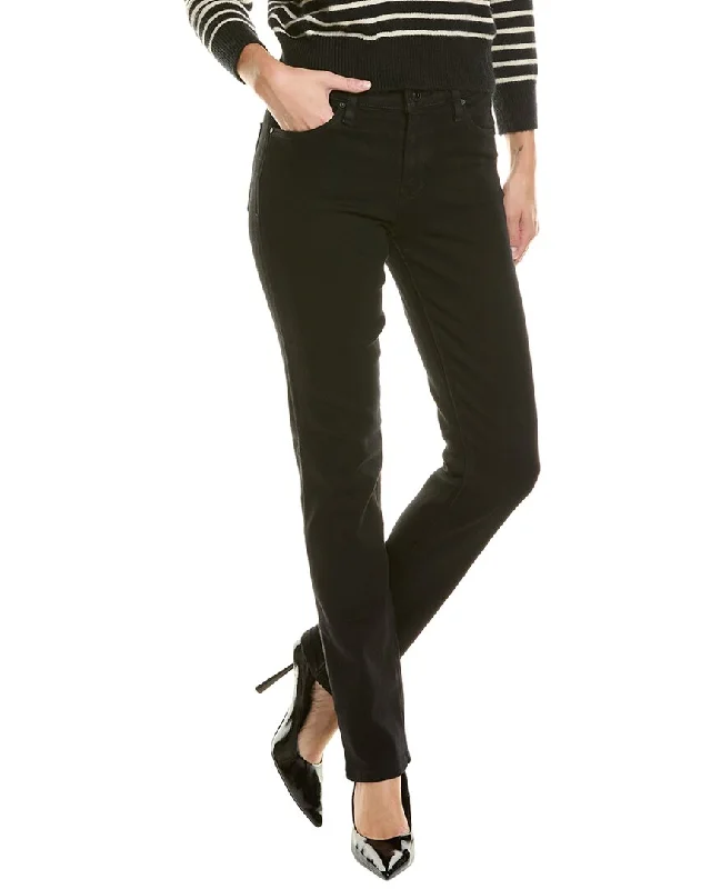 HUDSON Jeans Nico Mid-Rise Straight Leg Pant Fashionable White Denim Jeans