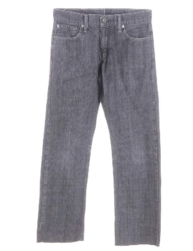 Label Straight Leg Cropped Jeans Elegant Wide-Leg Jeans