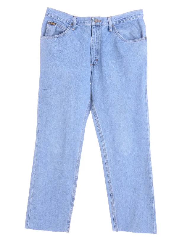 Label Tapered Cropped Jeans Trendy Paperbag Waist Jeans