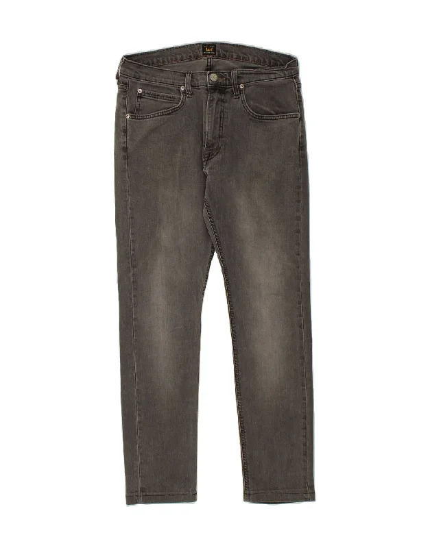 LEE Womens Luke Slim Jeans W31 L29 Grey Cotton Comfortable Ankle Jeans