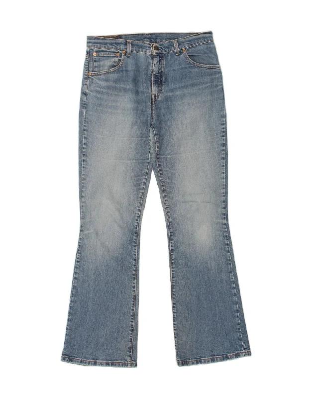 LEVI'S Womens 525 Bootcut Jeans W33 L32 Blue Cotton Elegant Bootcut Fit Jeans