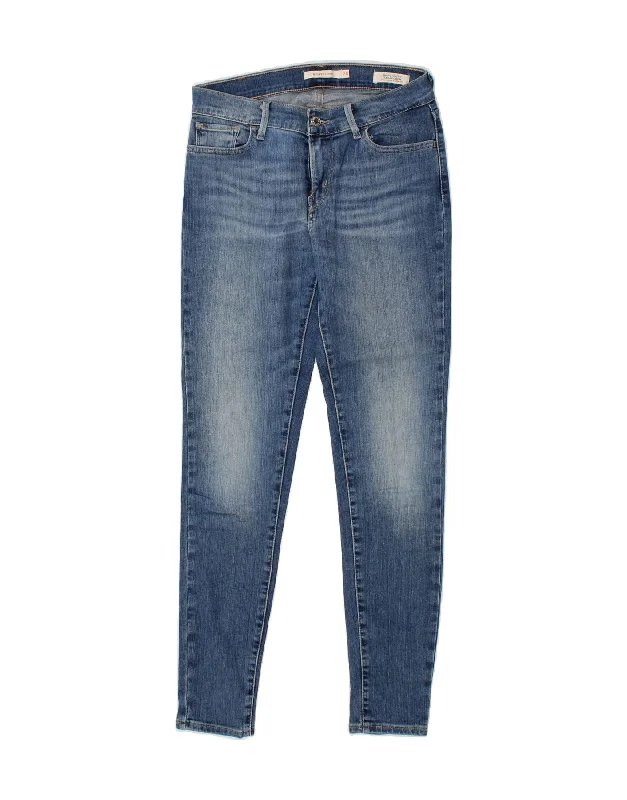LEVI'S Womens 710 Super Skinny Jeans W28 L28 Blue Cotton Fashionable Bootcut Jeans