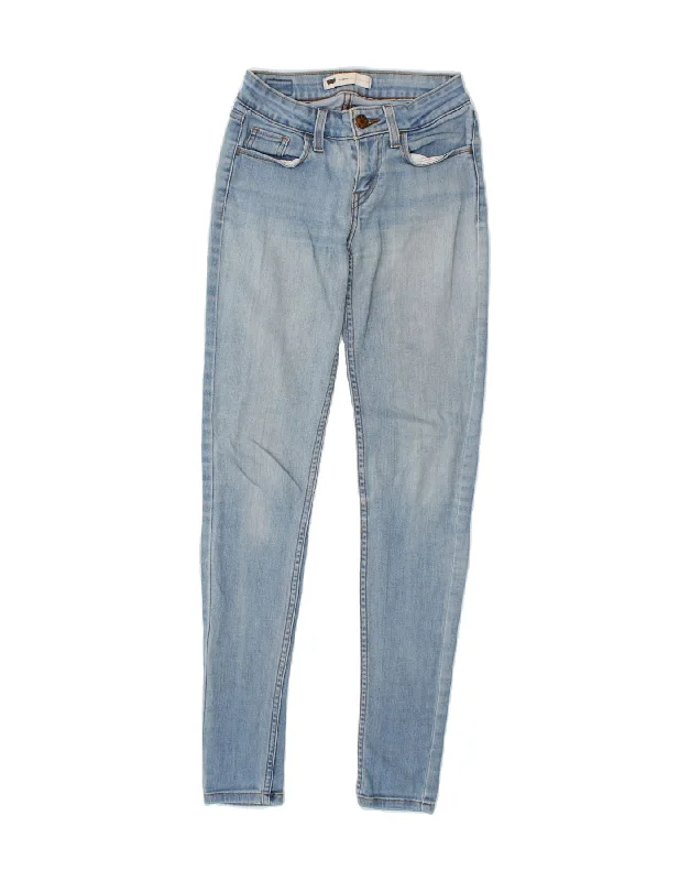 LEVI'S Womens Jegging Jeans W24 L29 Blue Casual Skinny Fit Jeans