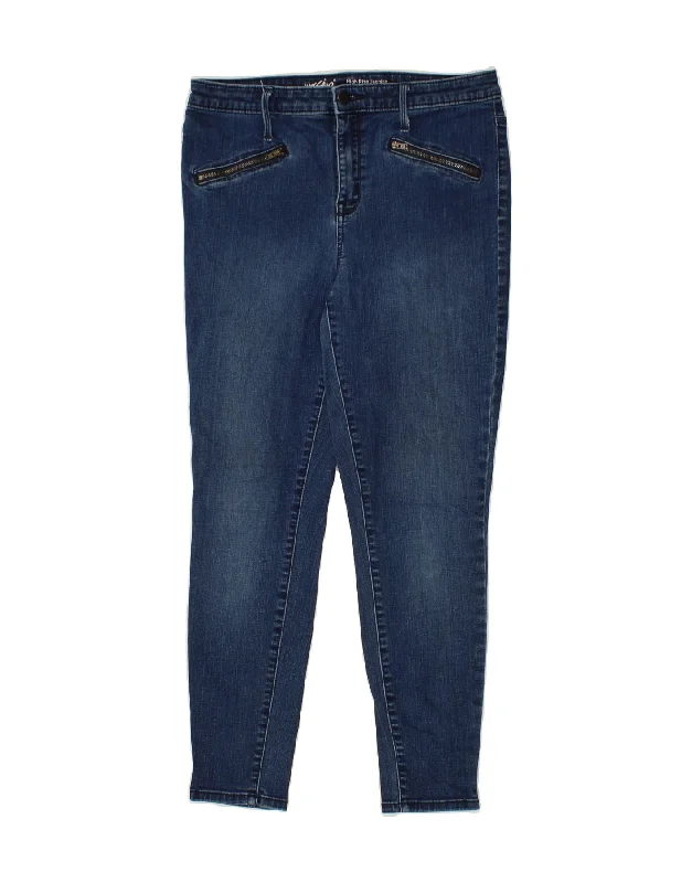 MOSSIMO Womens Mid Rise Jegging Jeans US 12 Large W31 L26 Blue Cotton Fashionable Raw Edge Jeans MOSSIMO Womens Mid Rise Jegging Jeans US 12 Large W31 L26 Blue Cotton Fashionable Raw Edge Jeans