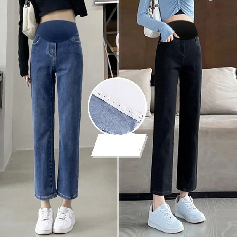 Nidell: Women’s Vintage Loose Jeans Pants Trendy Low-Rise Bootcut Jeans