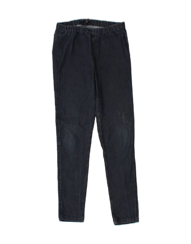 OASIS Womens Jegging Jeans UK 12 Medium W28 L29 Navy Blue Cotton Comfortable Drawstring Waist Jeans OASIS Womens Jegging Jeans UK 12 Medium W28 L29 Navy Blue Cotton Comfortable Drawstring Waist Jeans