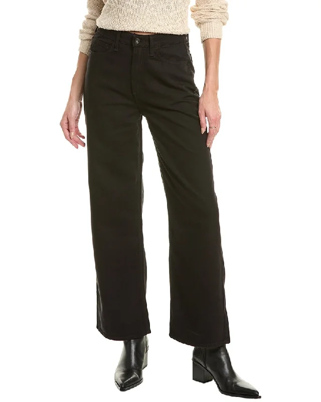 rag & bone Lori Black Wide Leg Jean Comfortable Zip-Fly Denim Jeans