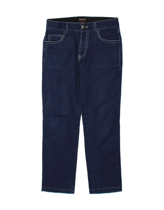 REFRIGIWEAR Womens Slim Jeans W29 L26 Navy Blue Cotton Elegant Tapered Leg Denim