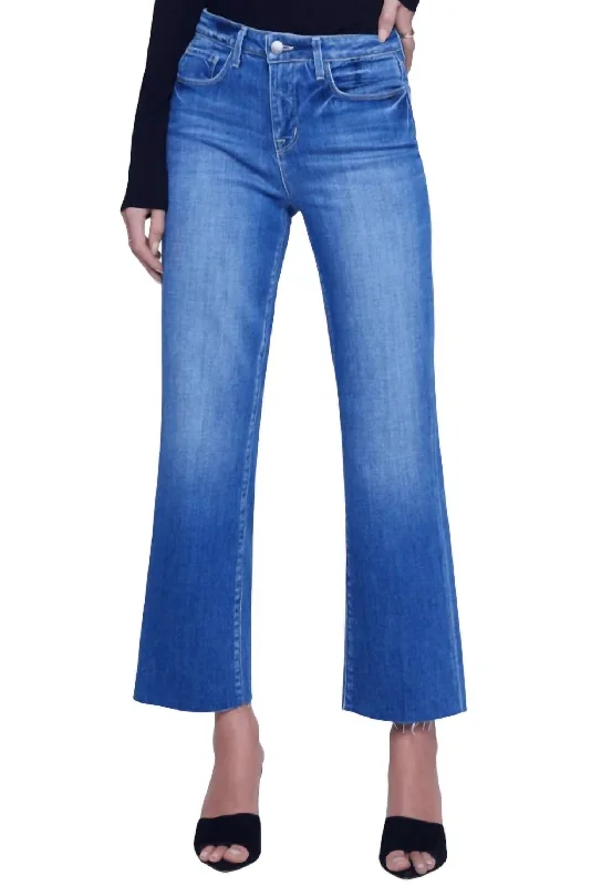 Wanda Crop Wide Leg Jean In Bordello Classic Slim Fit Jeans