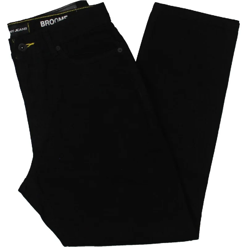 Womens Pocket High Rise Cropped Jeans Fashionable Raw Hemmed Jeans