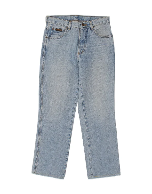 WRANGLER Womens Straight Jeans W28 L27 Blue Comfortable Straight-Legged Denim